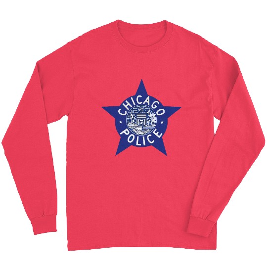 Chicago Police Police Badge Gift Idea Long Sleeves