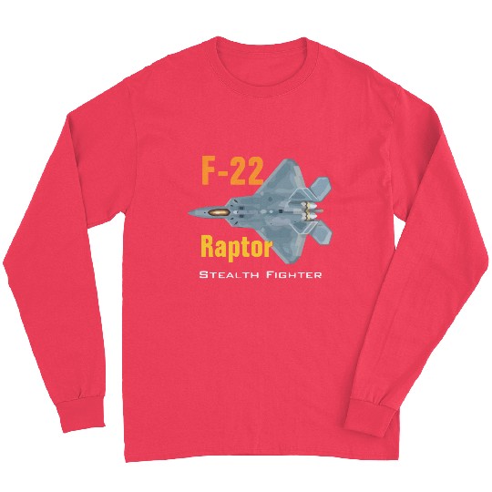 F 22 Raptor stealth fighter Long Sleeves