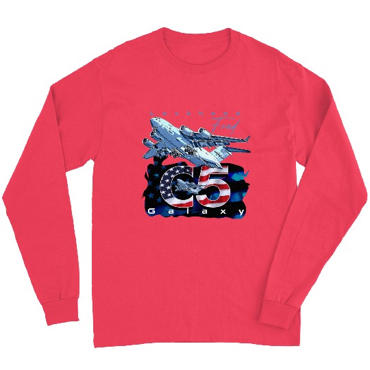 C5 Galaxy Us Air Force Aircraft Long Sleeves