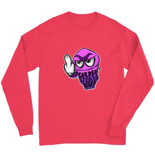 Jelly Fish Middle Finger Jellyfish Long Sleeves