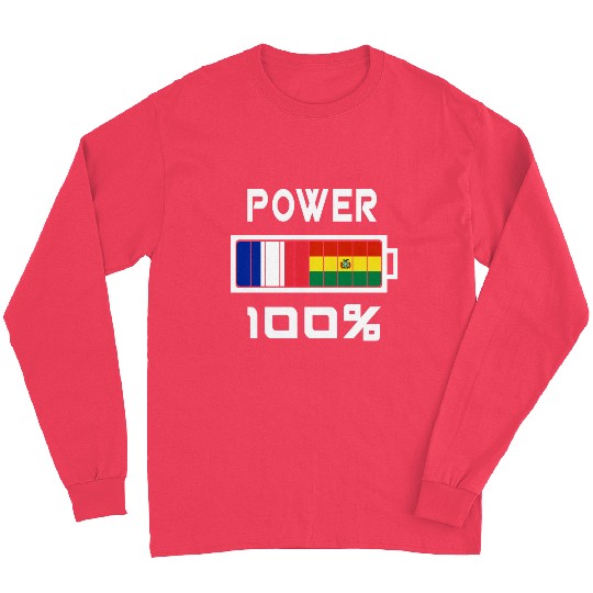 Bolivia and France Power 100% Long Sleeves