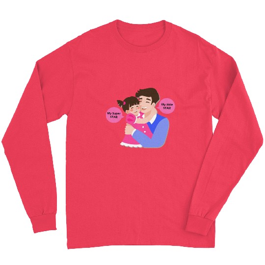 Funny and Best Dad Gift, Girl Dad Father's day Long Sleeves