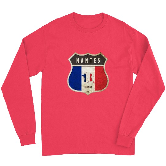 Nantes France coat of arms flags design Long Sleeves