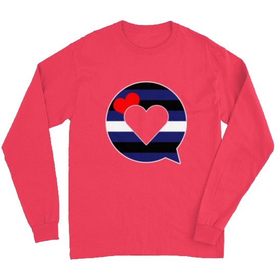 speech bubble - leather fetish gay pride LGBTIQ Long Sleeves