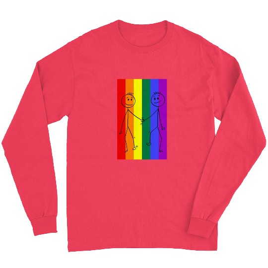 Pride flag color - Pride quote lgbt community Long Sleeves