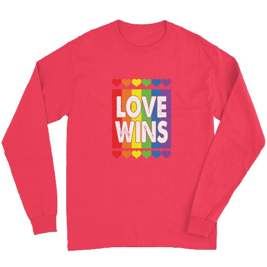 LBGT Flag Gay Pride Human Love Wins Long Sleeves