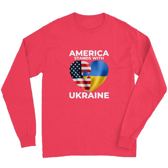 America stands with Ukraine Long Sleeves