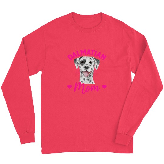 Dog Lover Puppy Cute Dalmatian Mom Long Sleeves