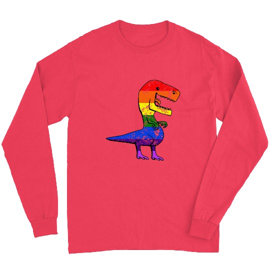 LGBT Gay Lesbian Pride Flag Funny Cat Pride Month Long Sleeves