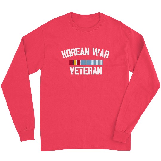 Korean War Veteran Pride Korea Service Ribbon Long Sleeves