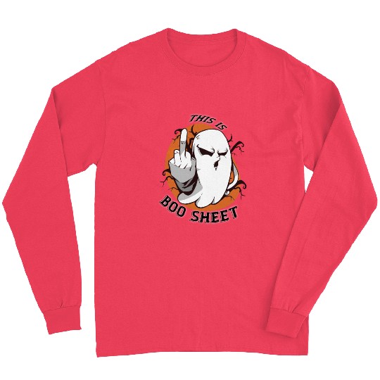 This is BOO SHEET funny Halloween Ghost Long Sleeves