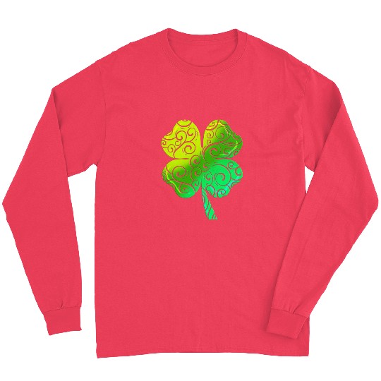 Mandala Tribal Shamrock For St. Patricks Day Long Sleeves