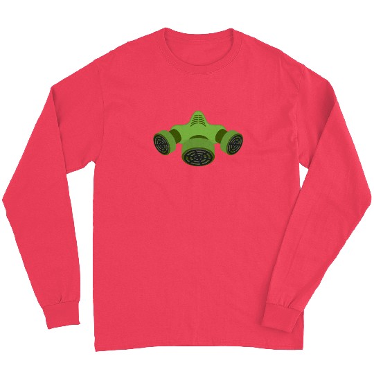 Gas mask green toxic nuklear mask Long Sleeves