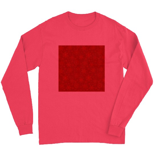 Red Snowflakes Pattern Long Sleeves