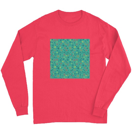 Snowflakes Pattern Colorful Long Sleeves