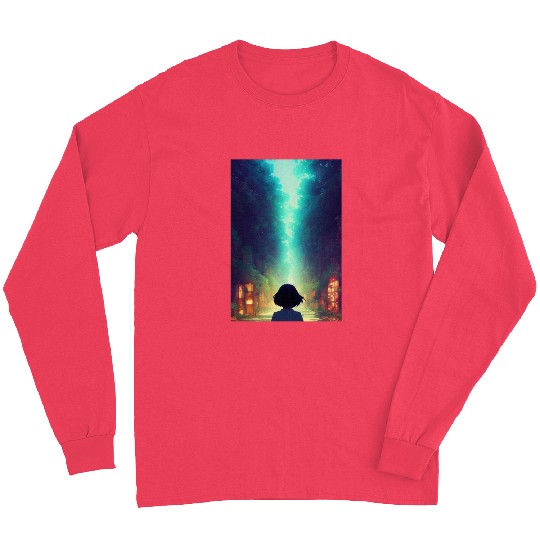 Serene Path of the Whispering Woods Long Sleeves
