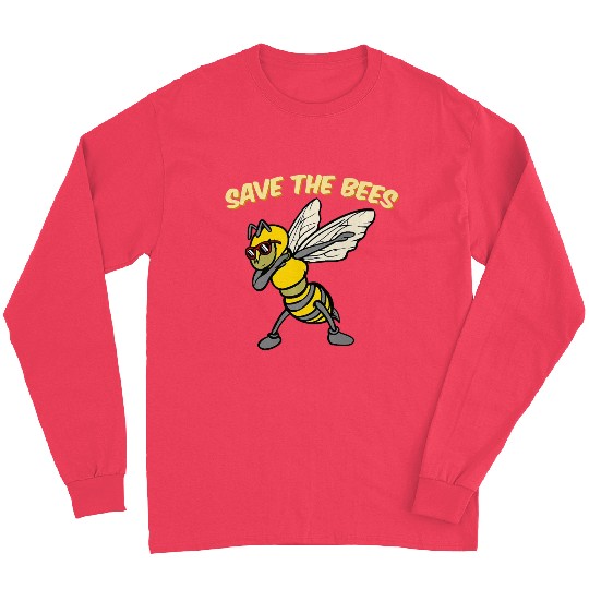 Save The Bees Long Sleeves Dabbing Bumblebee Bee Earth Pl