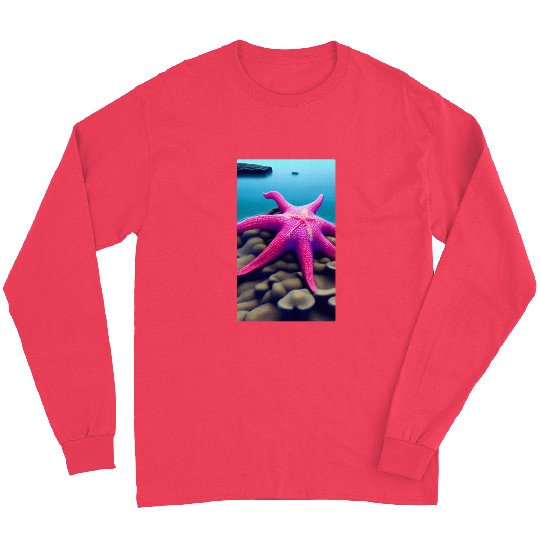 Pink starfish Long Sleeves