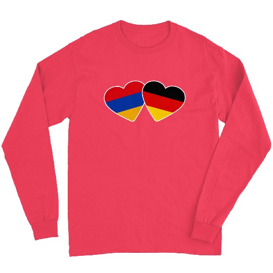 Armenia Germany Heart Flag Armenian Long Sleeves