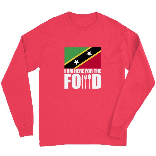 Saint Kitts And Nevis flag souvenir food travel Long Sleeves