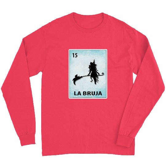 La Bruja Mexican Witch Cards Halloween Long Sleeves