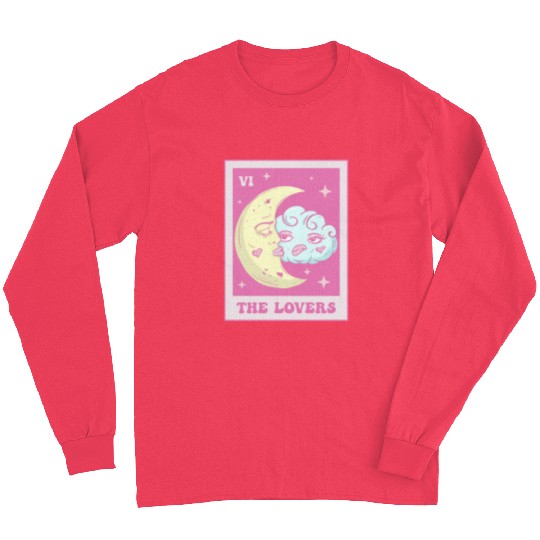 Coquette Aesthetic Pink Tarot Card The Lovers Long Sleeves