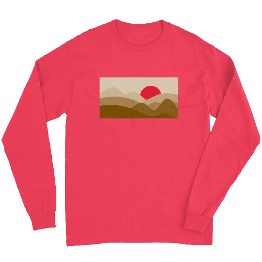 Minimalist Sun Copper Brown Long Sleeves
