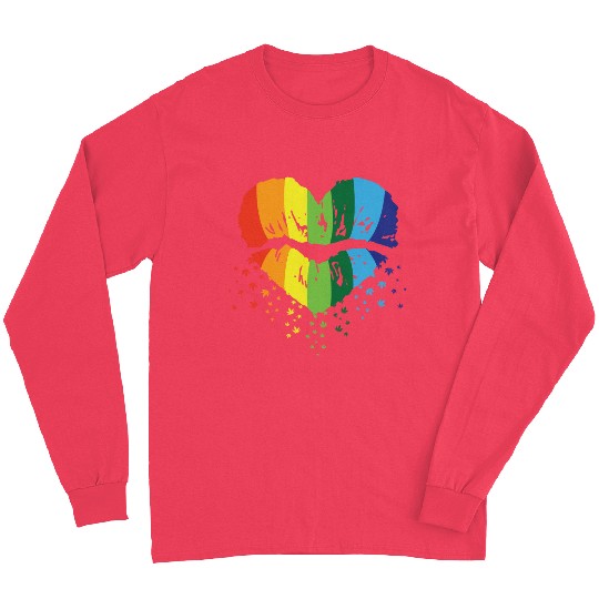 LBGT Flag Gay Pride Human Vintage Rainbow Long Sleeves