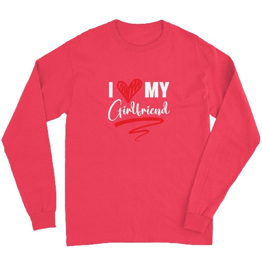 I Love My Girlfriend Valentines Day Cupid Love Long Sleeves