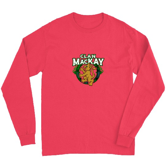 Clan MacKay Cute Baby Lion Rampant Kitten Long Sleeves