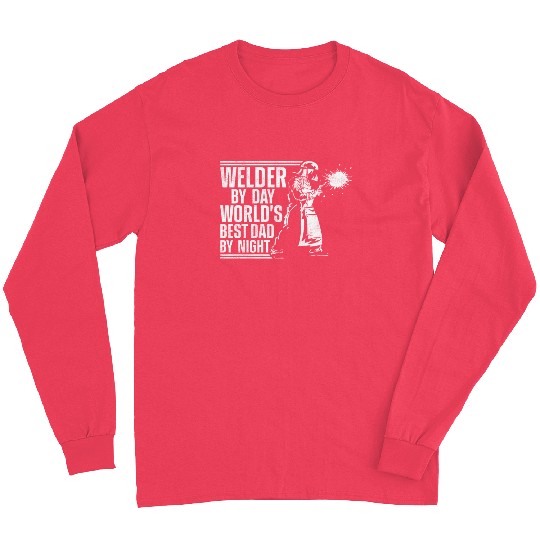 Welder Welding Dad Father Vintage Long Sleeves
