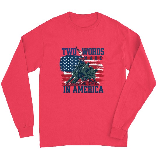 U S Army Veteran Flag 2 Long Sleeves