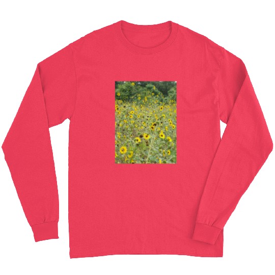 My Photography - Swamp Sunflowers in Texas Long Sleeves