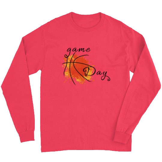 Game Day Basketball Lightning Bolt Long Sleeves