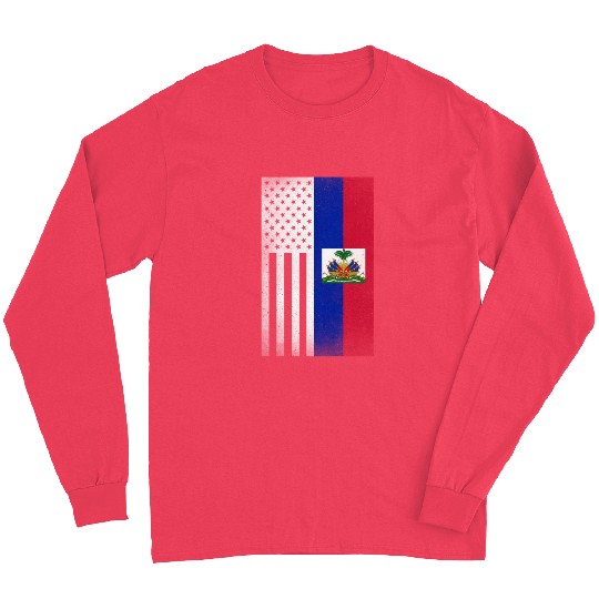 Haiti Design for proud Haitian Americans Long Sleeves