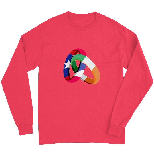 Puerto Rico Flag Ireland Ring Marriage Wedding Long Sleeves