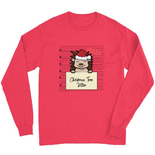 Hedgehog christmas funny prison Long Sleeves