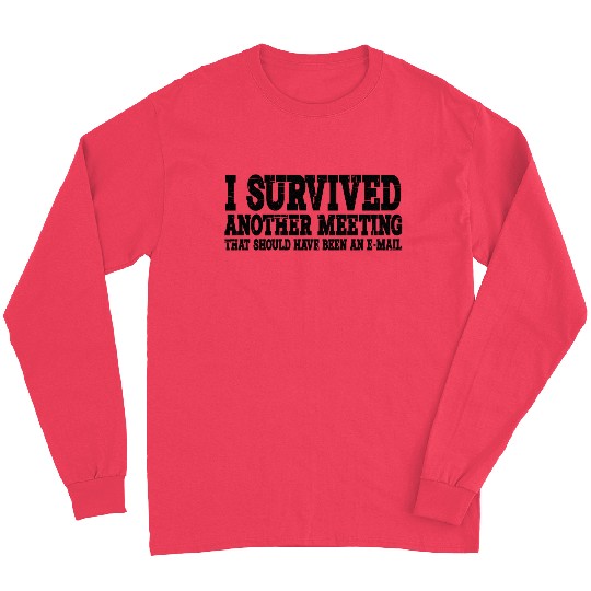 I Survived Another Meeting 15 Long Sleeves