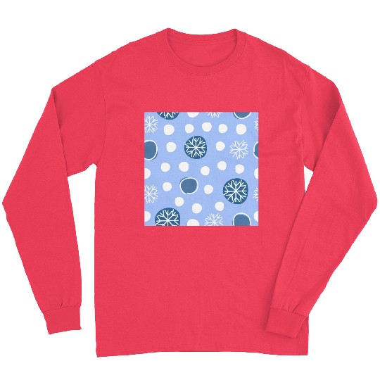Winter Snowflakes Pattern Long Sleeves