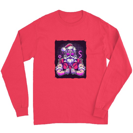 Christmas Santa Claus Gym Long Sleeves