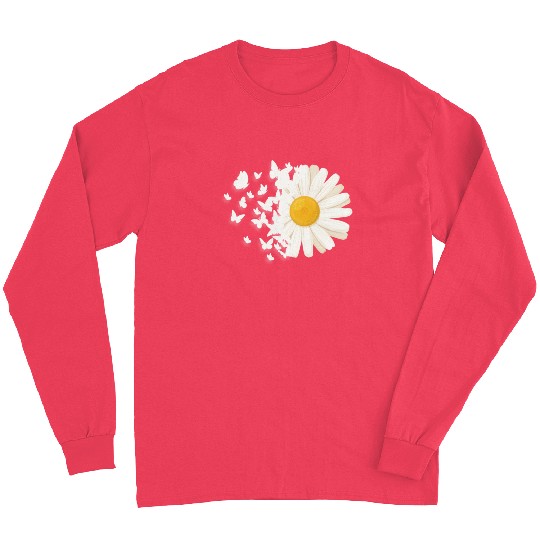 Marguerites Daisy Summer Daisies Flower Garden Long Sleeves