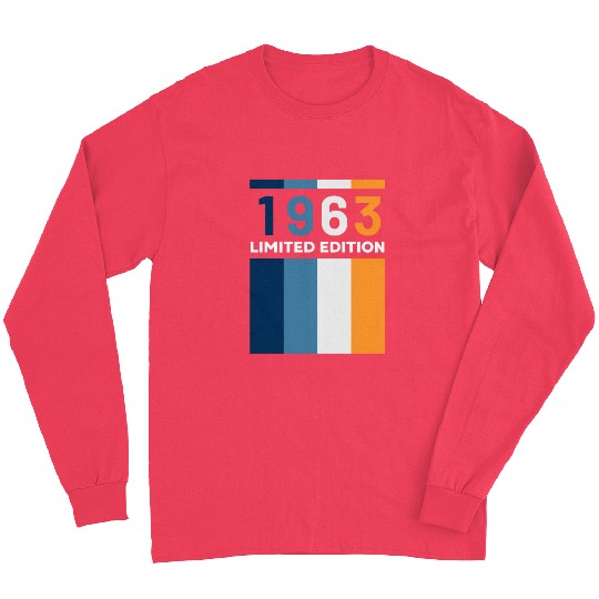 60 Years Vintage 1963 Retro 60th Birthday Long Sleeves