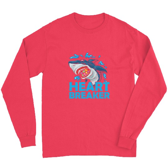 Heartbreaker Shark Anti-Valentine's Day Solo Long Sleeves