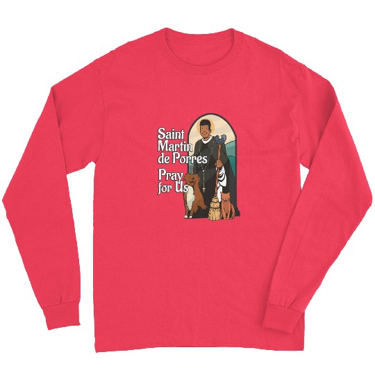 St Martin de Porres African American Black Saints Long Sleeves