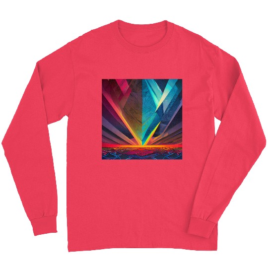 Abstract design with geometric shapes Long Sleeves