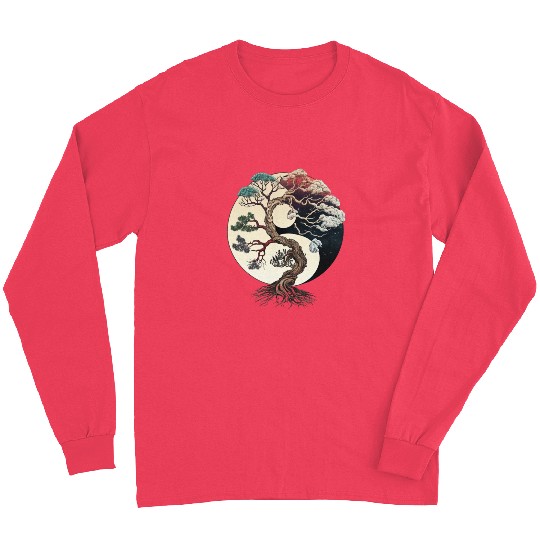 Yin and Yang Bonsai Tree Long Sleeves