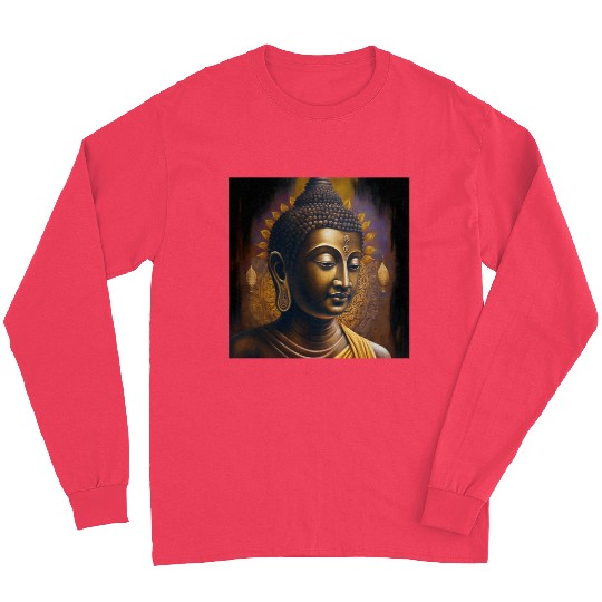 Divine Serenity- God Buddha Portrait Long Sleeves