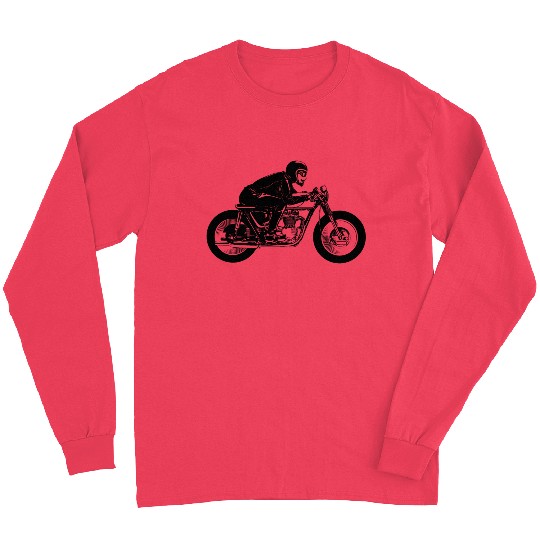 Cafe Racer Motorcyclist (1c) Long Sleeves