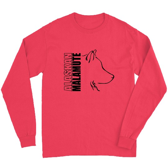 Alaskan Malamute Profile dog mom Long Sleeves