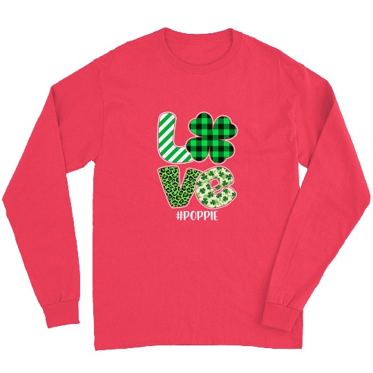 Love Poppie Green Plaid Leopard Shamrock Long Sleeves